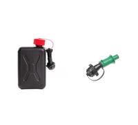 Hünersdorff Kraftstoff-Kanister STANDARD 2 L & Sicherheits-Einfüllsystem für Doppelkanister ECO+PROFI aus HD-PE für Kettenhaftöl