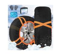 HUFIREHU 2 Stück Schneesocken Auto, Textilschneekette Snow Sock, for EIS Und Schnee, Passend for Reifenbreite 185-285 Mm, for Leichte LKW, SUV, Autos, Pickups(265/70R17)
