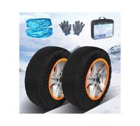 HUFIREHU Schneesocken Auto, Textilschneekette Snow Sock, Passend for Autos, Suvs, Pickups Und Lkws, Passend for Reifenbreite 175-285 Mm (2 StüCk)(225/70R17)