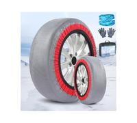 HUFIREHU Schneesocken,Textile Schneeketten,Reifenkette, for Autos, Suvs, Lkws, for EIS Und Schnee, Passend for Reifenbreite 185-285 Mm, 2 StüCk, Einfache Installation(215/70R17)
