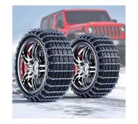 HUFIREHU Winterketten Auto Universal, Zugelassene Schneeketten für Pkw | Manganstahl, 360° Rundumschutz, Hochtemperatur-Härtung, Kein Wagenheber Erforderlich(255/45R19)