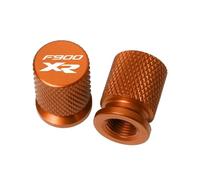 HUISI Passend for BMW F900XR F900 XR F 900XR 2020-2023 Motorrad CNC Aluminium Reifenventil Air Port Stem Abdeckkappen(Orange)