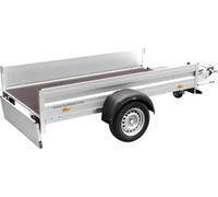 Humbaur Einachsanhänger Alumaster Basic 2510 mm x 1310 mm x 350 mm gebremst inkl. Stützrad und Radstoßdämpfer zul. Gesamtgewicht 1300 kg