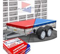 Humbaur Hochwertige Anhängerplane 15 Farben wasserdicht PVC-Abdeckplane mit Zubehör