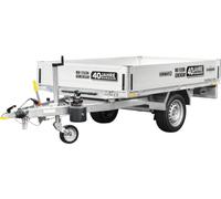 Humbaur Jubiläums- Rückwärtskipper Tipper Special mit glatter Bordwand Innenmaß 2300 x 1400 x 300 mm gebremst zul. Gesamtgewicht 1500 kg