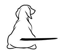 Hund Wischer Aufkleber, Reflektierend Scheibenwischer Aufkleber Cartoon Hund Schwanz Auto Aufkleber Lustige, Wasserdicht Auto Körper Aufkleber Dekorativer Aufkleber Heckscheibenaufkleber Auto