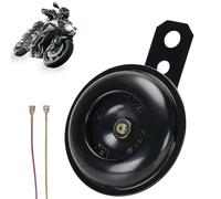Hupe 12V Laut Universal Horn, Niversal Horn mit Verbindungskabel, Motorrad Hupe für Motorrad Fahrzeug Auto LKW Moped Roller Scooter ATV