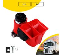Hupe Horn 12V für Auto 2 Klang Kompressor Fanfare Druckluft LKW PKW Boot Caravan