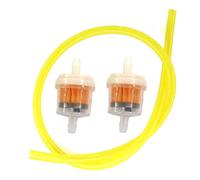 HURI 2x Benzinfilter Kraftstofffilter mit Benizinschlauch 1 Meter 5x8mm for Simson S50 S51 S53 S70 S83 SR1 SR2 SR4-1 Sparrow SR4-2 Star SR4-3 Sperber SR4-4 Habicht
