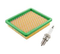 HURI Luftfilter mit Zündkerze für Hecht 547 746 761 746R 761R 546SX 546SXW 553SX, Fuxtec FX-RM 4639 Rasenmäher