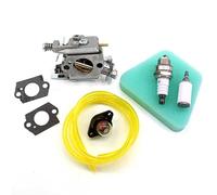 HURI Vergaser mit Luftfilter und Zündkerze Benzinpump für Partner 350 351 370 371 390 391 420 Motorsäge Ersetzt Partner 5300718-21 / Walbro 33-29