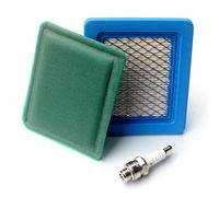 HURI Zündkerze mit Luftfilter für Briggs & Stratton Quantum 625 650 675 Ersetzt 491588 399959