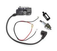 HURI Zündspule Zündung mit Zündkerze für Husqvarna 340 345 346 350 351 353 357 359 362 365 372 385 Ersetzt 501485402, 537162204