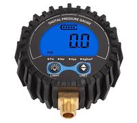 HUSHUI Digitaler Reifendruckmesser, Hohe Genauigkeit, mit LCD-Display für Autos, LKWs, Motorräder, Blaue Hintergrundbeleuchtung, 3-200 PSI