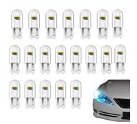 Hxjfnb 20 Stück Innenraumbeleuchtung Birne,Innenrau501 Weiß Boot Glühbirne,W5wLed,StandlichtLed,Led Standlicht,Standlicht Leselicht Türlicht Kofferraumbeleuchtung,Türbeleuchtung