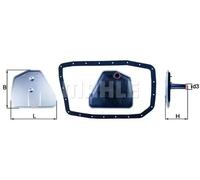 Hydraulikfilter Getriebe Filtereinsatz HX 162D MAHLE für BMW 7 X3 X5