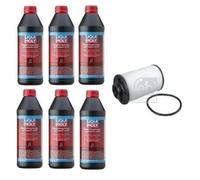Hydraulikfiltersatz Set Febi Bilstein+6 Liter Liqui Moly Automatikgetriebeöl