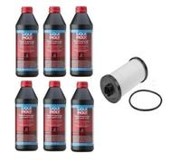 Hydraulikfiltersatz Set Meyle + 6 Liter Liqui Moly Automatikgetriebeöl Satz