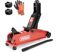 Hydraulischer Wagenheber 3T für SUV, 192-530 mm + 2X Gummi + Montagehandschuhe Hydraulischer Rangierwagenheber Heber für Geländewagen, SUV, Jeep Wohnmobil Auto Heber Profi (SN3063)