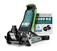 Hydraulischer Wagenheber 3T PRO - TÜV & GS Zertifiziert - Rangierwagenheber 75-505mm flach für PKW SUV & tiefergelegt - 5 Jahre Garantie - CargoVA