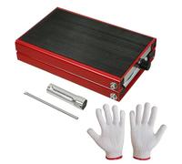 Hydraulischer Wagenheber Stabiler 500-kg-Hebehaken für Motorradhebebühnen mit breitem Motorrad-Hebebühnenständer aus Stahl Hebebock