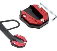 HYXBD Motorrad Seitenständer Verlängerung für Kymco Xciting 250 300 350 400 400i 250i 300i 350i, Motorrad Kickstand Fuß Seitenständer Verlängerung Pad Zubehör,A-red