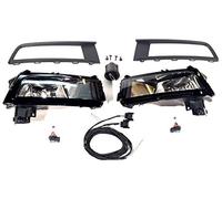 HZ-DESIGN 1 Komplettset Nebelscheinwerfer Nachrüstung NSW Set Kit inkl. Schalter kompatibel mit Touran II ab 05/2015