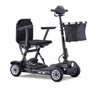 HZWJD Elektromobil Seniorenmobil,Roller Erwachsene,Rollatoren Für Senioren,Scooter Elektrisch,4-Rad-Mobilitätsroller,E Roller Mit Sitz,Mit Herausnehmbarer Lithiumbatterie black