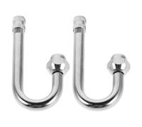 ibasenice 2 Stück Metall Ventilverlängerung Winkeldesign für Auto Lkw Bus Motorrad Reifenventilverlängerung Robust Luftdicht Langlebig Schützende Radventilverlängerung