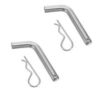 ibasenice 2 Stück Teiliges Anhängerkupplung Sicherungsstift Rostbeständiger Trailer Hitch Pin aus Robustem Eisen Diebstahlschutz für Anhänger Wohnwagen Fahrradträger und Bootsanhänger