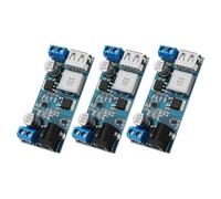 ICQUANZX DC 6V 9V 12V 24V zu DC 5V 5A Buck Converter Modul, 9-36V Step Down zu USB 5V Transformator Dual Output Spannungsreglerplatine（3 Stück）