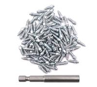 Ieron 100 Stück Einschraub-Spikes, 4 x 12 mm Radreifen-Spikes für Winter-Schneereifen, Spikes mit Montagewerkzeug, für Mountainbikes, Elektrofahrzeuge, Motorroller, Motorräder, Autos