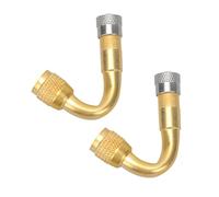 ifundom 2 Stück Ventilverlängerung Ventilschaft Verlängerung Adapter für Auto Motorrad Fahrrad Reifenventil Verlängerungsschlauch Luftdruck Kompressor Zubehör