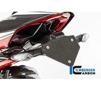 ILMBERGER CARBON KURZER POLIERTER KENNZEICHENHALTER FÜR DUCATI PANIGALE V4 2018