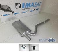 IMASAF Auspuff Mitteltopf + Anbauteile für Audi A4 + Avant 1.9 TDI B5 1995-2001