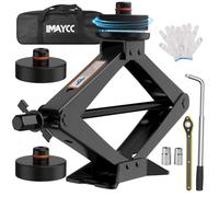 IMAYCC Neues Upgrade Wagenheber 3T/3000KG,Universelle Scherenwagenheber für Tesla Model 3/Y/S/XAuto mit 2Pcs Gummiauflage,Tragbarer Wagenheber mit Radmutternschlüssel,Auto-Notfallset für Tesla Serie