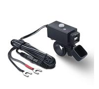 iMESTOU Motorrad USB Ladegerät 5V 2.1A wasserdichte mit Dual USB und Schalter abgesichert Arbeit mit 12V/24V Fahrzeugen