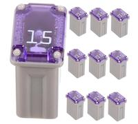 IMIKEYA 10 Stück Teiliges Mini Flachsicherungen Amp Kfz Sicherungen Micro Kunststoff Robust Kompakt Einfache Montage für Vielfältige Automodelle Automotive Safety Kits