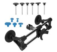 IMIKEYA 1satz Auto Dellen Reparaturset mit Brückenheber Ergonomisches Ausbeulwerkzeug für Karosserie mit Schwarzen Blauen Pads Verstellbar für Dellen Hagelschäden und Türbeulen