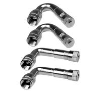 IMIKEYA 4 Stück Teiliges Messing Reifenventilverlängerung Winkelventile Metall Ventilschaft Adapter für Auto LKW Motorrad Einfach zu Montieren