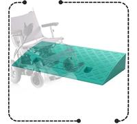 IMUNKT Laderampen Gummi Auto Rampe, Bordsteinrampe Für 3-19cm Hohe Stufen, Türschwellenrampe, Rollstuhl Rampe, Auffahrrampe Für Motorrad Fahrrad Roller LKW(Green,50x27x10cm)