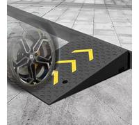 IMUNKT Türschwellenrampe Schwerlast Autorampen, Gummi Auffahrrampe 10cm-25cm Hoch Laderampen, Tragbare Bordsteinkanten Rampe, Auffahrkeile Für Rollstuhl PKW Und Fahrzeuge(50*80*10cm/20*31*4in)