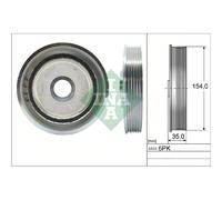 INA | Riemenscheibe, Kurbelwelle | 544 0112 10