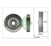 INA | Riemenscheibe, Kurbelwelle | 544 0173 10