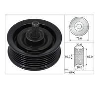 INA | Umlenk-/Führungsrolle, Keilrippenriemen | 532 0744 10