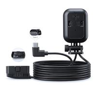 Inefala OBD2 Dashcam Stromkabel USB-C Adapter | OBD-zu-Typ-C-Adapter-Festverdrahtungsset, Unterspannungsschutz (11,8 V/11,6 V/11,4 V), mit Radarüberwachung