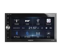 XZENT X-107 - 2 Din Autoradio für Autos und Reisemobile, Multimediasystem mit 6,75“ / 17,1 cm Touchscreen, Mediencenter mit DAB+, USB, UKW, Bluetooth, WebLink