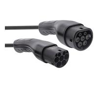 InLine® EV Autoladekabel 22kW Typ2, 3-phasig, 7,5m Kabel Stromkabel extern KFZ-Ladekabel
