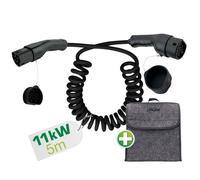 InLine EV Spiral-Autoladekabel 11kW Typ2, 3-phasig, 5m