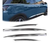 INLY 4 TLG Türleisten Zierleisten Seitentürleiste Türschutzleisten Chrom Edelstahl Kompatibel mit 3008 (ab 2016)